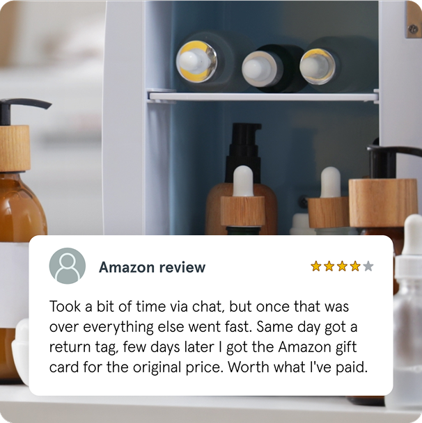 Took a bit of time via chat, but once that was over everything else went fast. Same day got a return tag, few days later I got the Amazon gift card for the original price. Worth what I've paid.