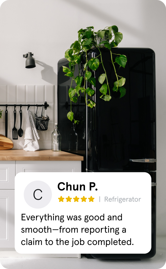 Appliance+ Testimonial by Chun P. - Everything was good and smooth--from reporting a claim to the job completed.